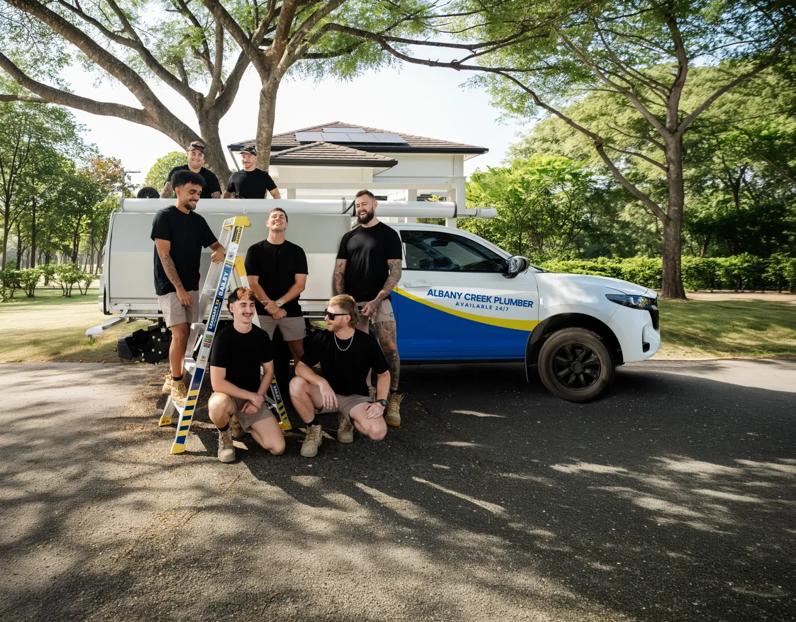 Albany Creek Plumber ute and team